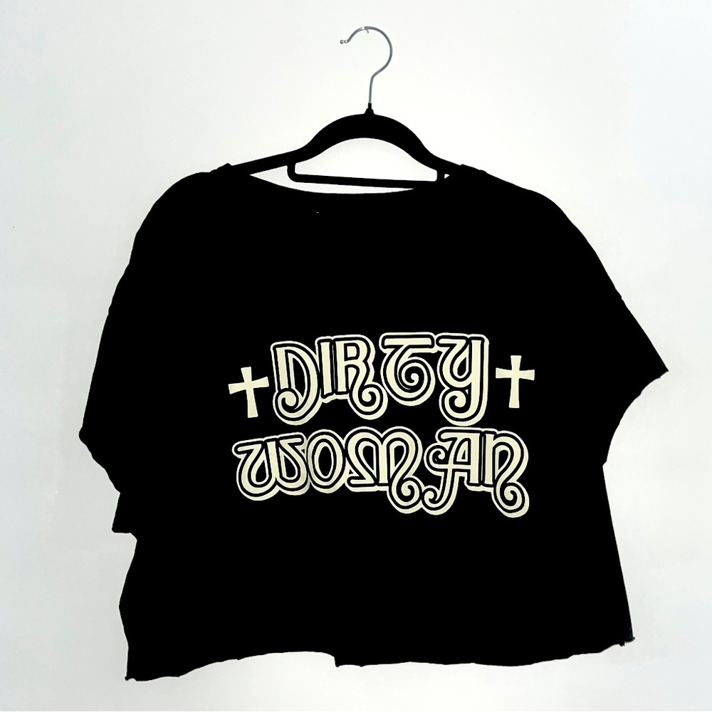 Black Crop Top Tee